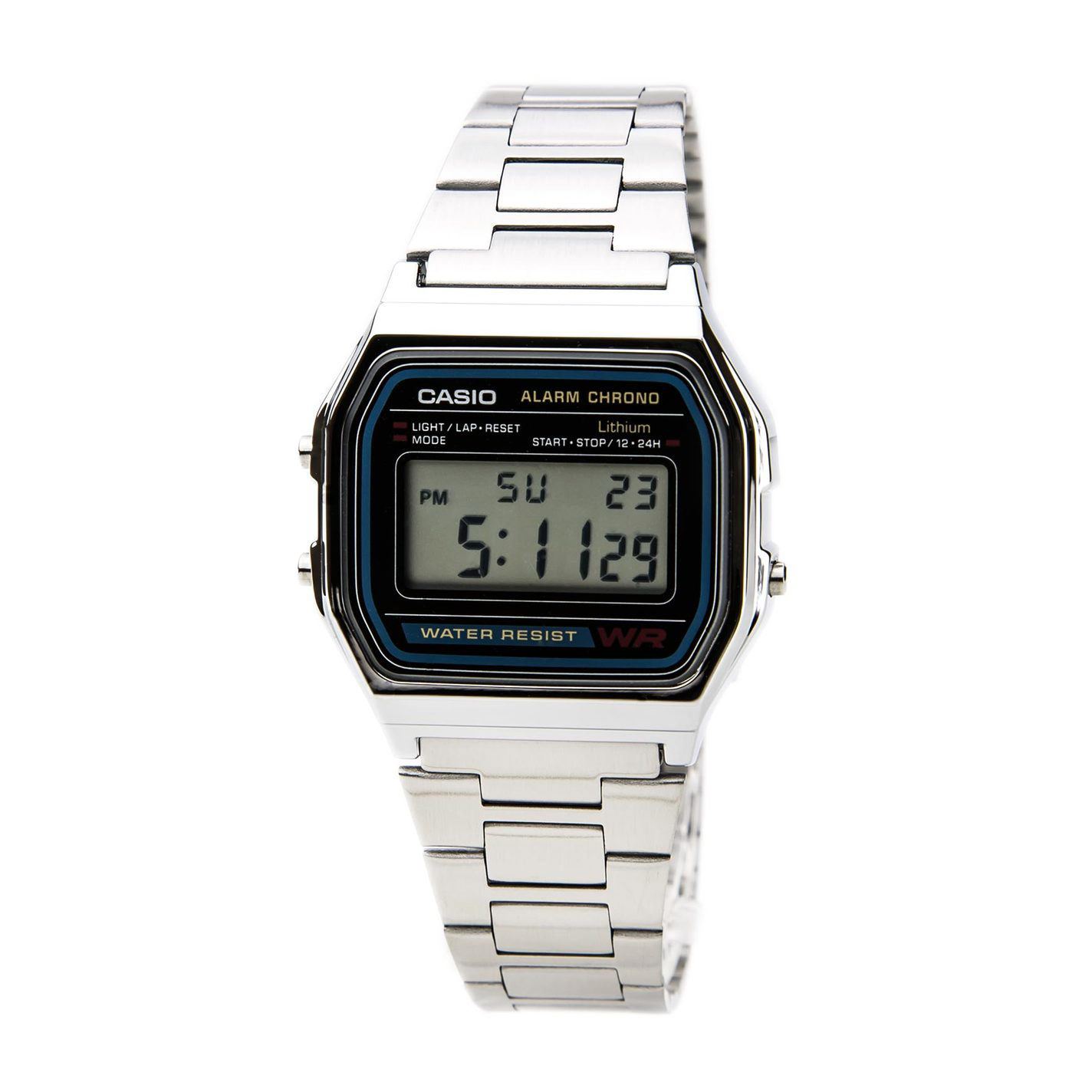 CASIO Vintage A158W-1 Stainless Steel Digital Watch Watch Casio