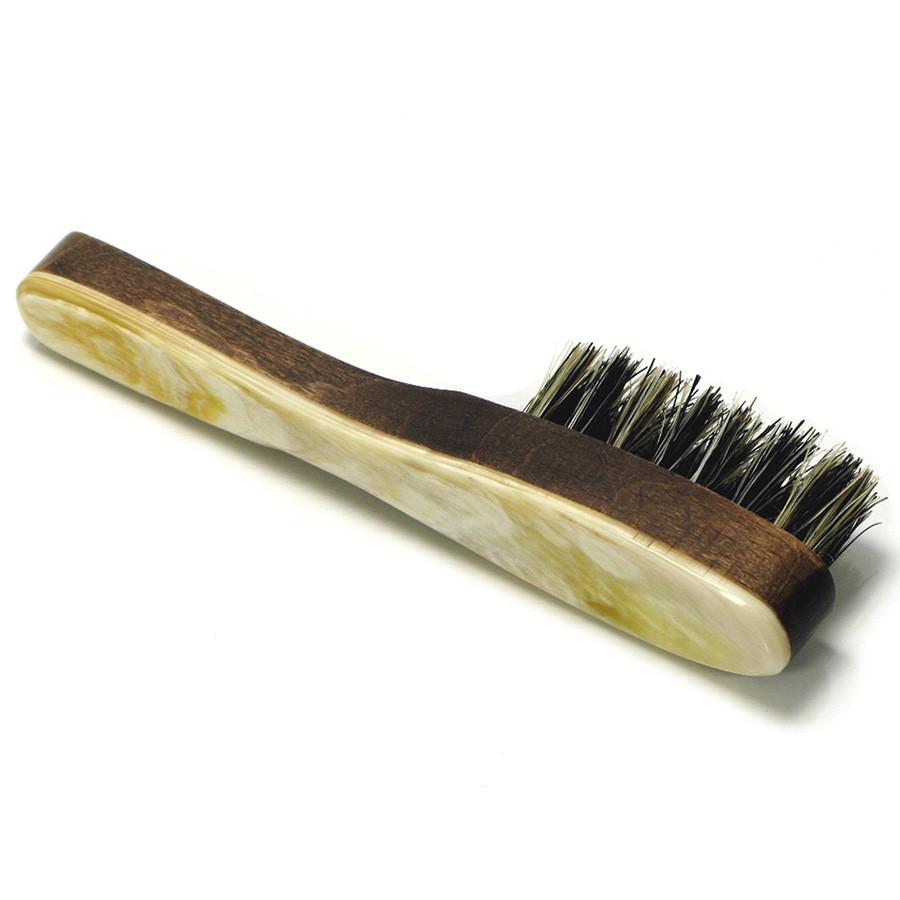 Abbeyhorn Wood, Bristle and Natural Horn Beard Brush Beard Brush Abbeyhorn