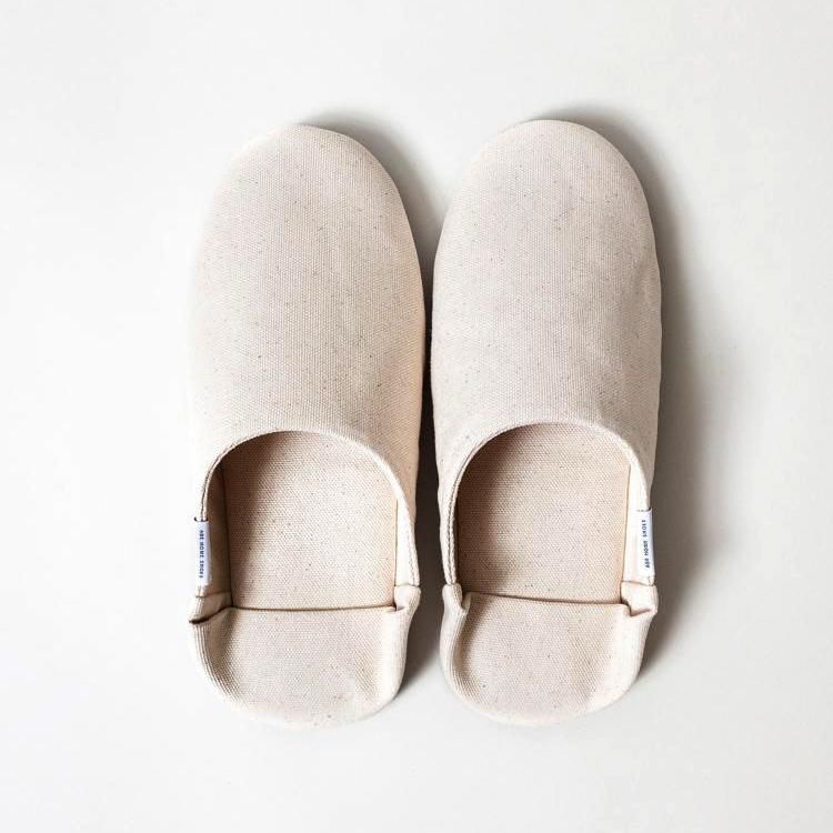 ABE Canvas Home Shoes, Natural Spa Slippers Japanese Exclusives