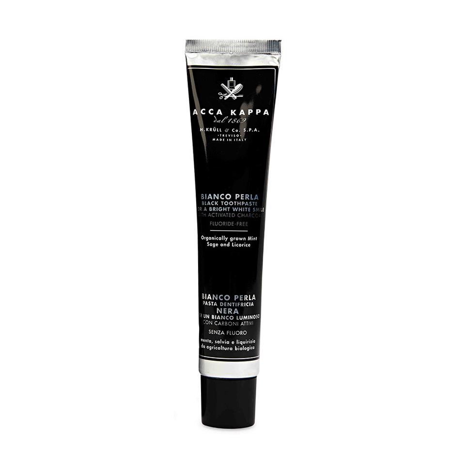 Acca Kappa Black Toothpaste with Activated Charcoal, Fluoride-Free Toothpaste Acca Kappa