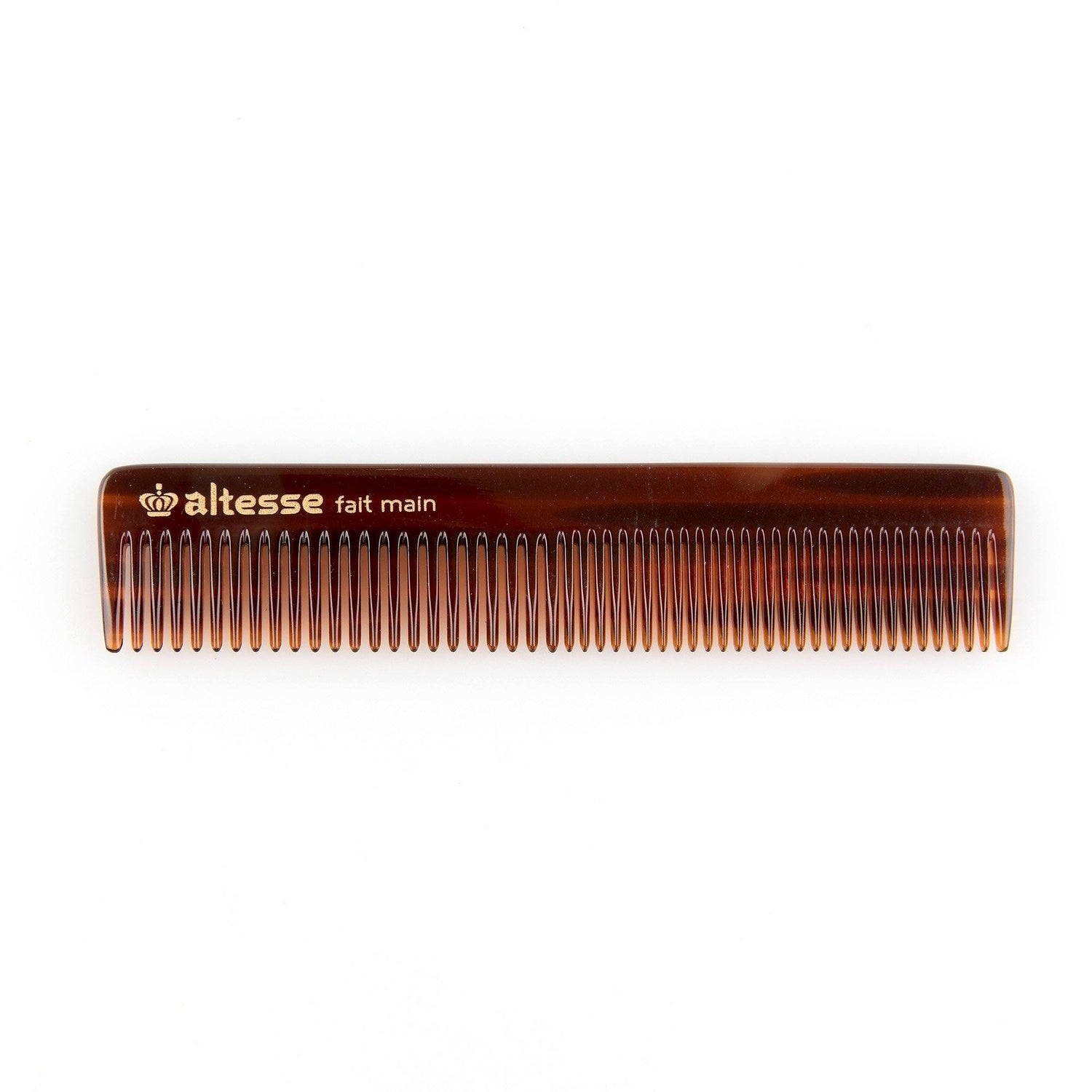 Altesse Handmade Imitation Tortoiseshell Detangling Comb with Case - Made in France Comb Altesse