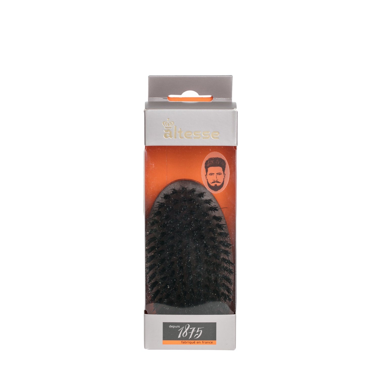 Altesse Military Hairbrush with Light or Dark Pure Bristles Hair Brush Altesse