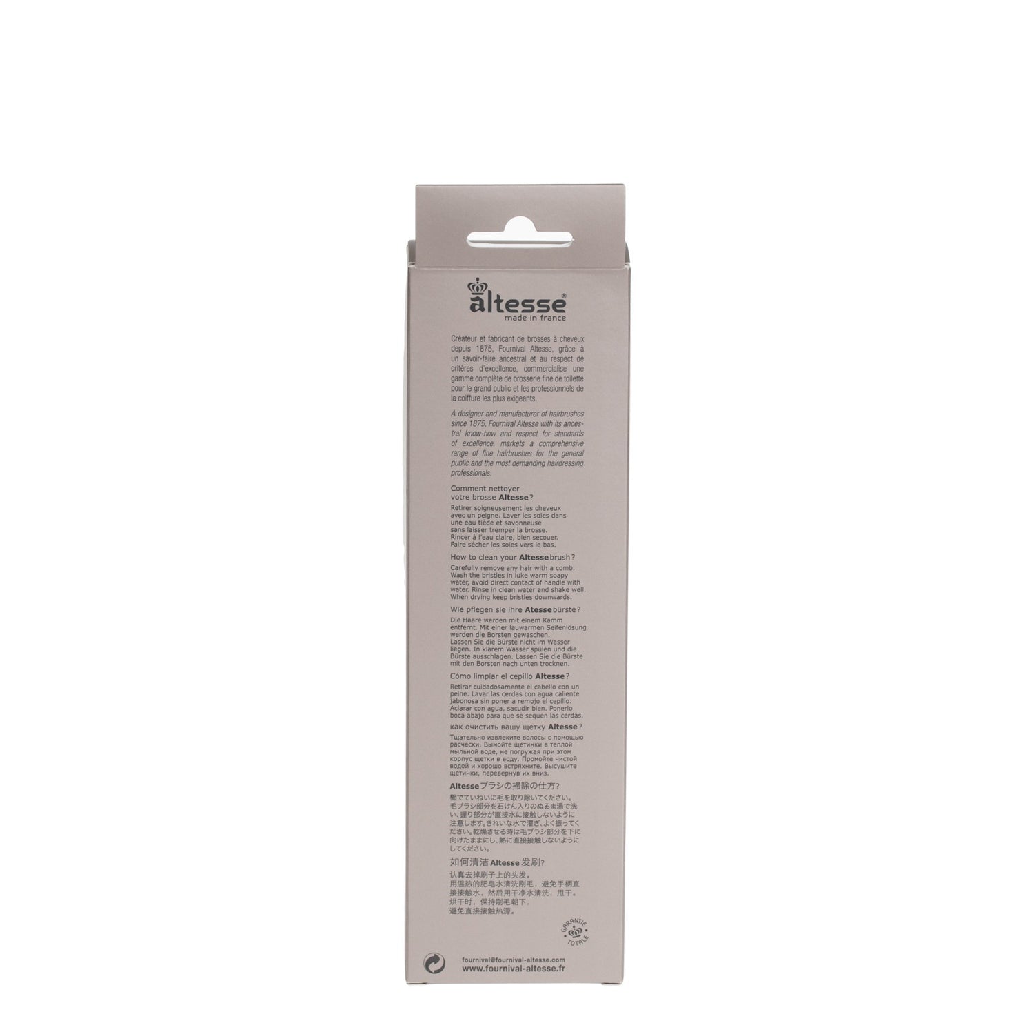 Altesse Pneumatic Oval Pure Bristle Hairbrush Hair Brush Altesse