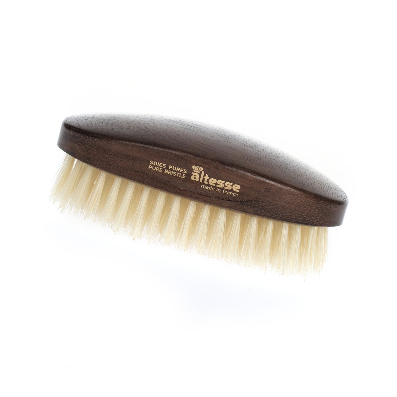 Altesse Military Hairbrush with Light or Dark Pure Bristles Hair Brush Altesse