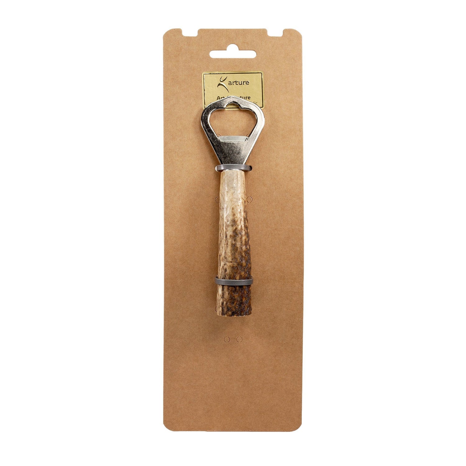 Arture Art & Nature Bottle Opener with Deer Antler Handle Bottle Opener Arture Art & Nature