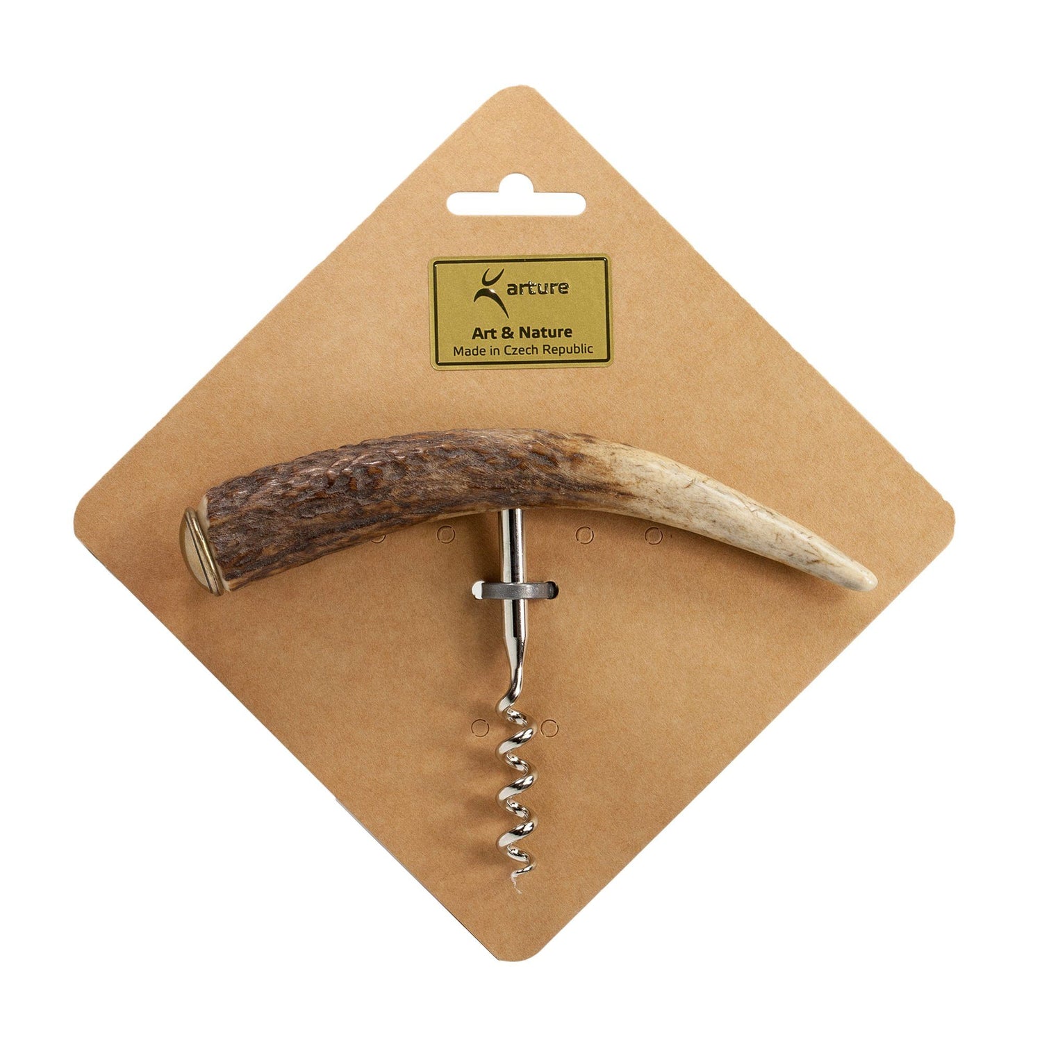 Arture Art & Nature Corkscrew with Stag Antler Handle Corkscrew Arture Art & Nature