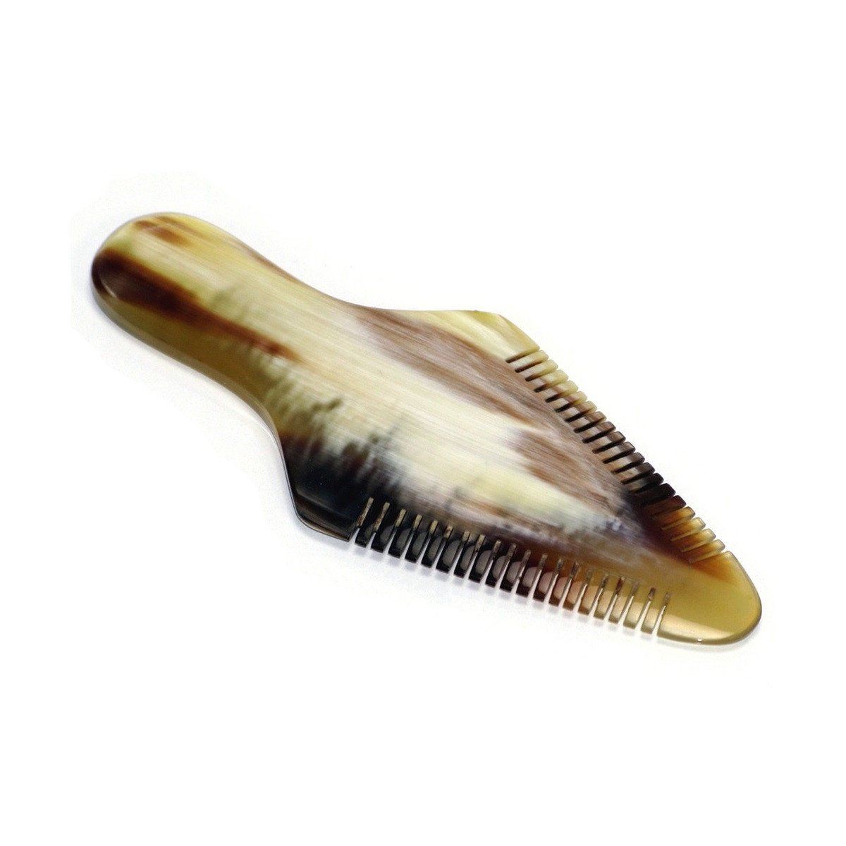Abbeyhorn Ox Horn Tree Shape 100mm Moustache Comb Moustache Comb Abbeyhorn