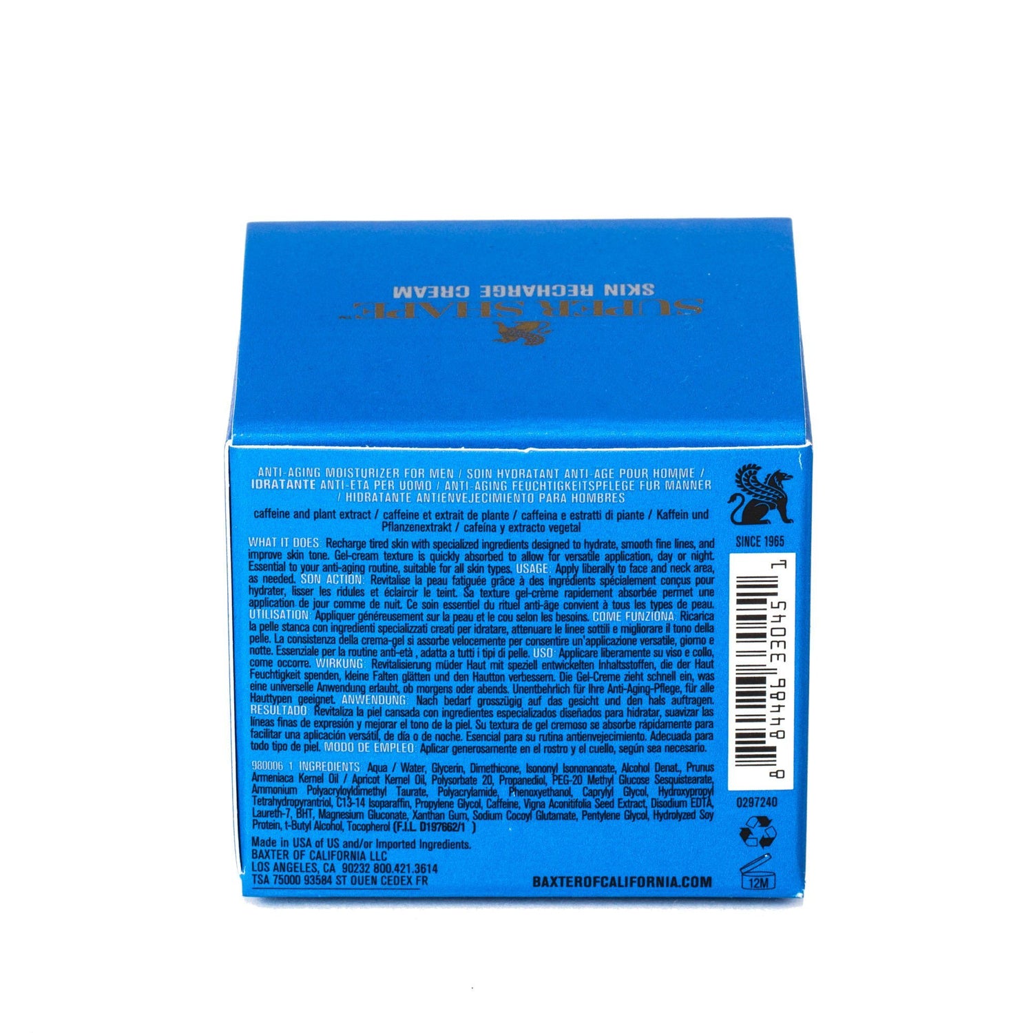 Baxter of California Super Shape Skin Recharge Cream Facial Care Baxter of California