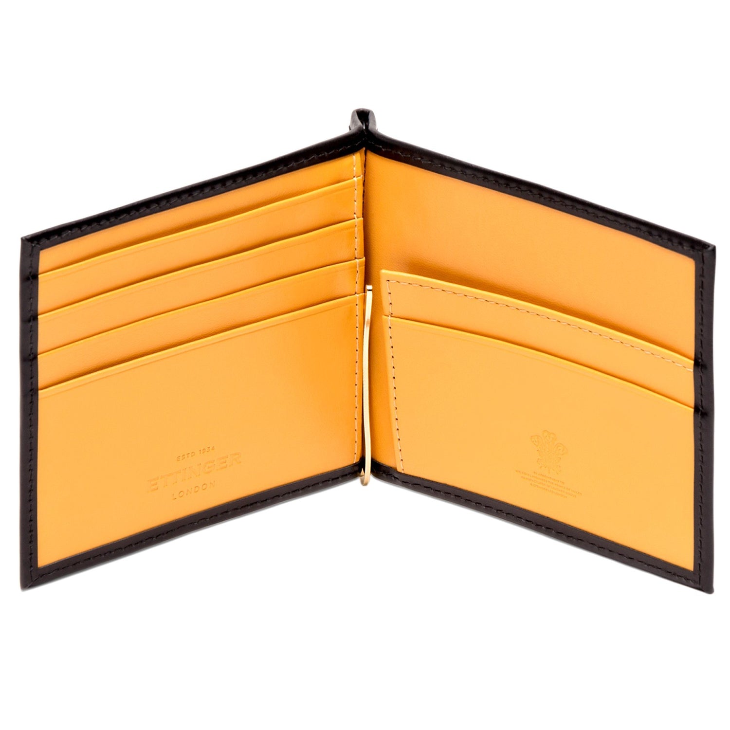 Ettinger Bridle Money Clip Leather Wallet with 6 CC Slots Leather Wallet Ettinger