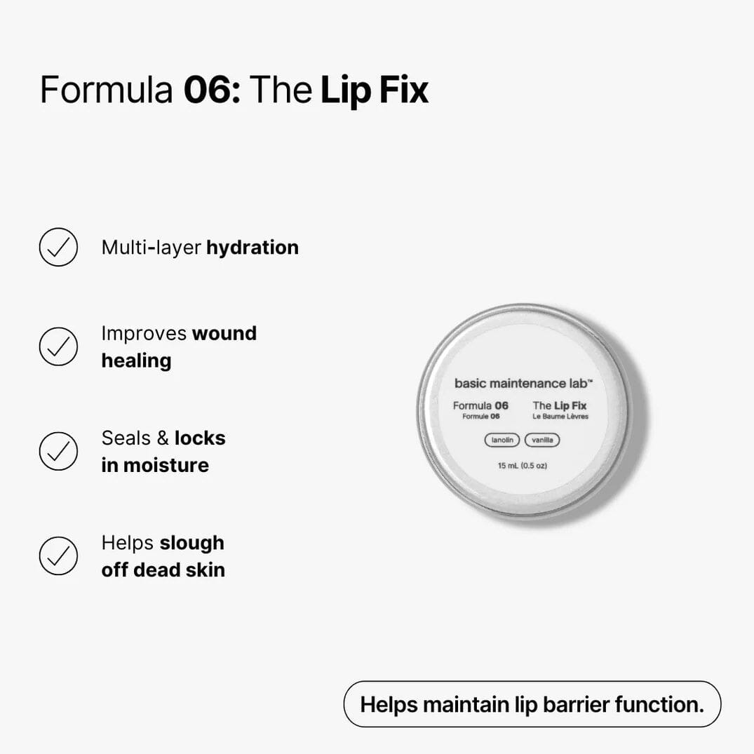 Basic Maintenance Lab™ The Lip Fix Lip Balms Basic Maintenance Lab™