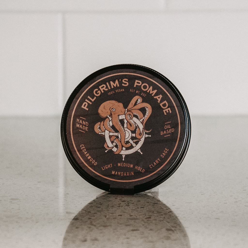Brooklyn Grooming Pilgrim's Vegan Pomade, Mandarin and Clary Sage Hair Pomade Brooklyn Grooming Co