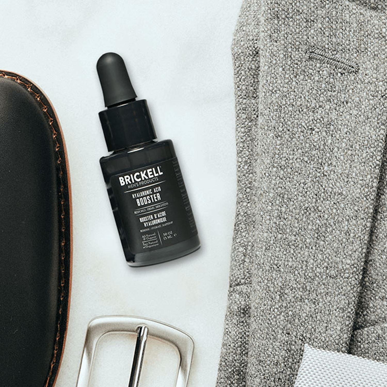 Brickell Hyaluronic Acid Booster for Men Face Moisturizer and Toner Brickell