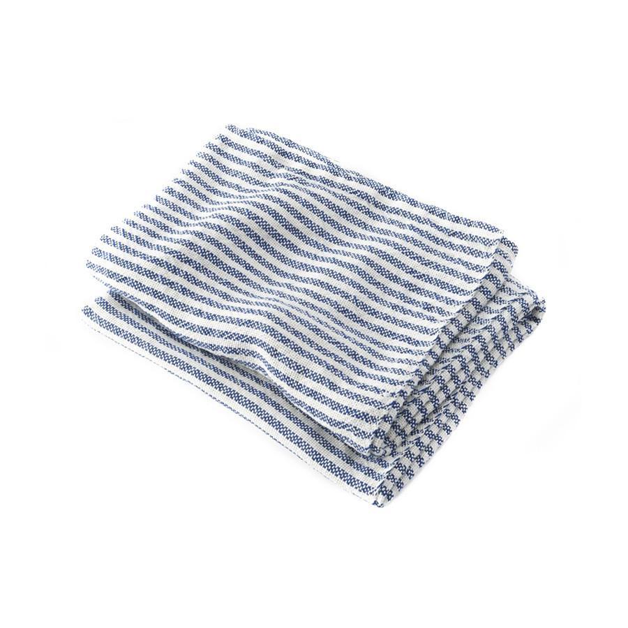 Brahms Mount McClary Linen Towels Towel Brahms Mount Blue Stripe Hand Towel (17" x 28") 
