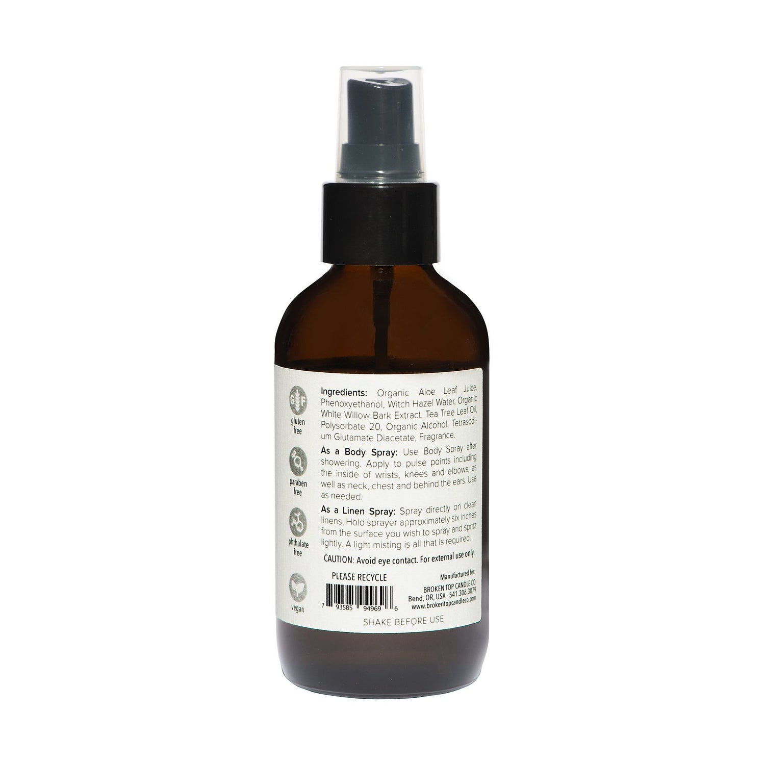Broken Top Candle Company Botanical Collection Linen Spray Linen Spray Broken Top Candle Company