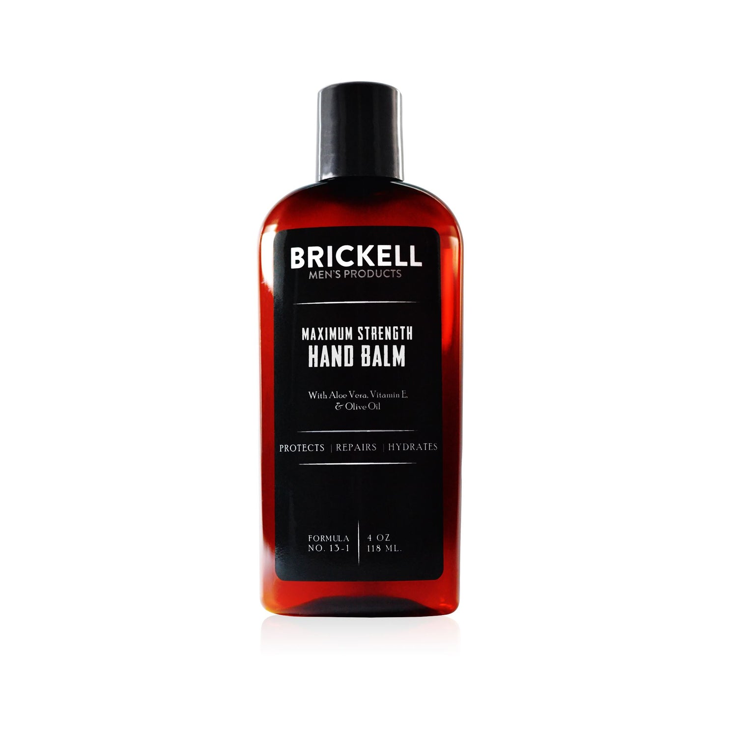 Brickell Maximum Strength Hand Balm with Aloe Vera Men's Grooming Cream Brickell