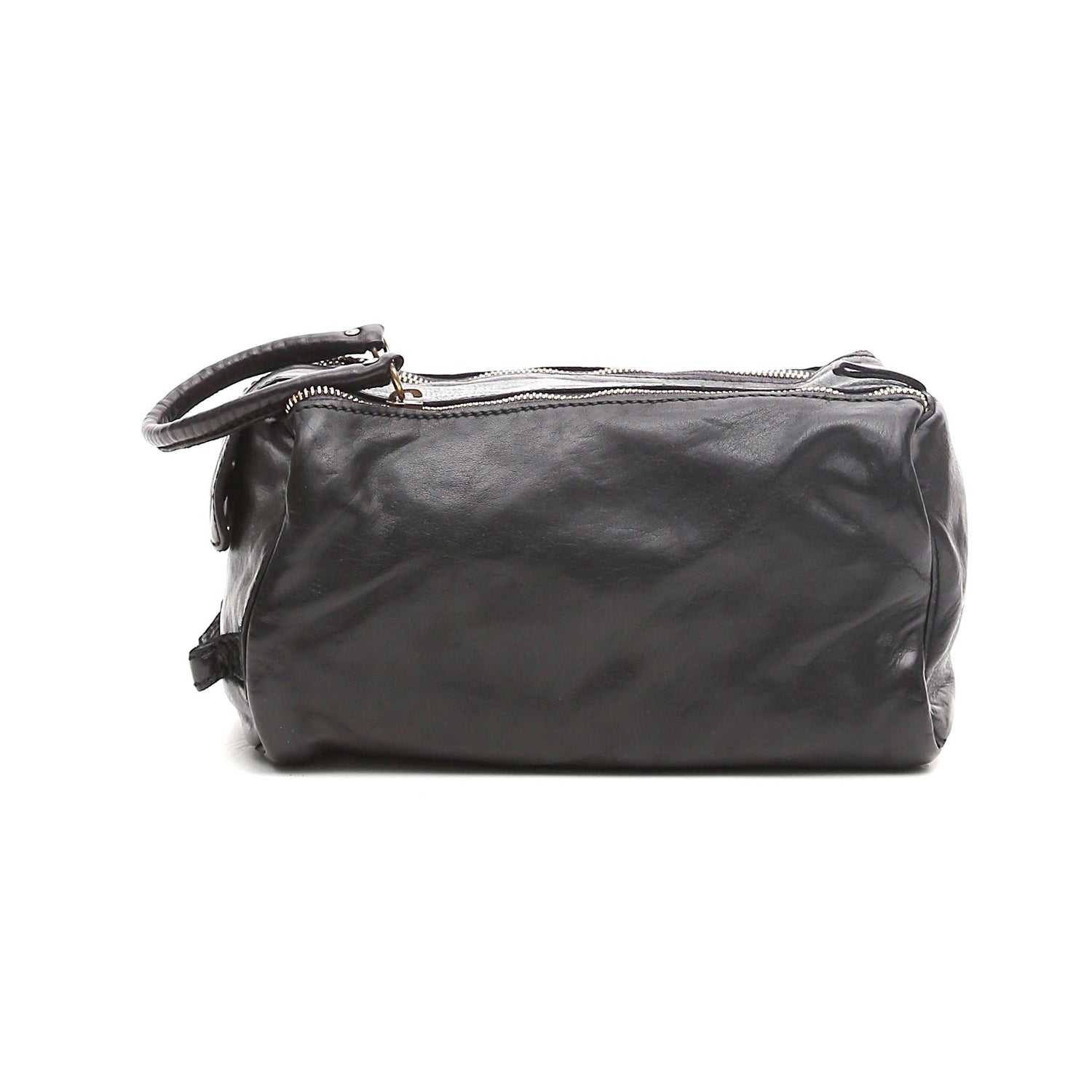 Campomaggi Leather Toiletry Bag Toiletry Bag Campomaggi Black
