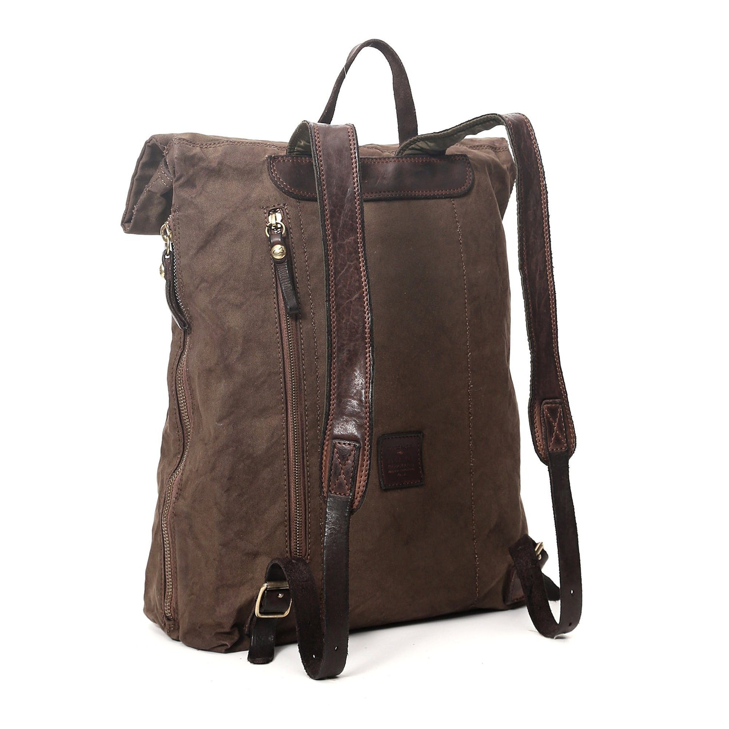Campomaggi Tamerice Rolltop Backpack, Teodorano Canvas Print Backpack Campomaggi