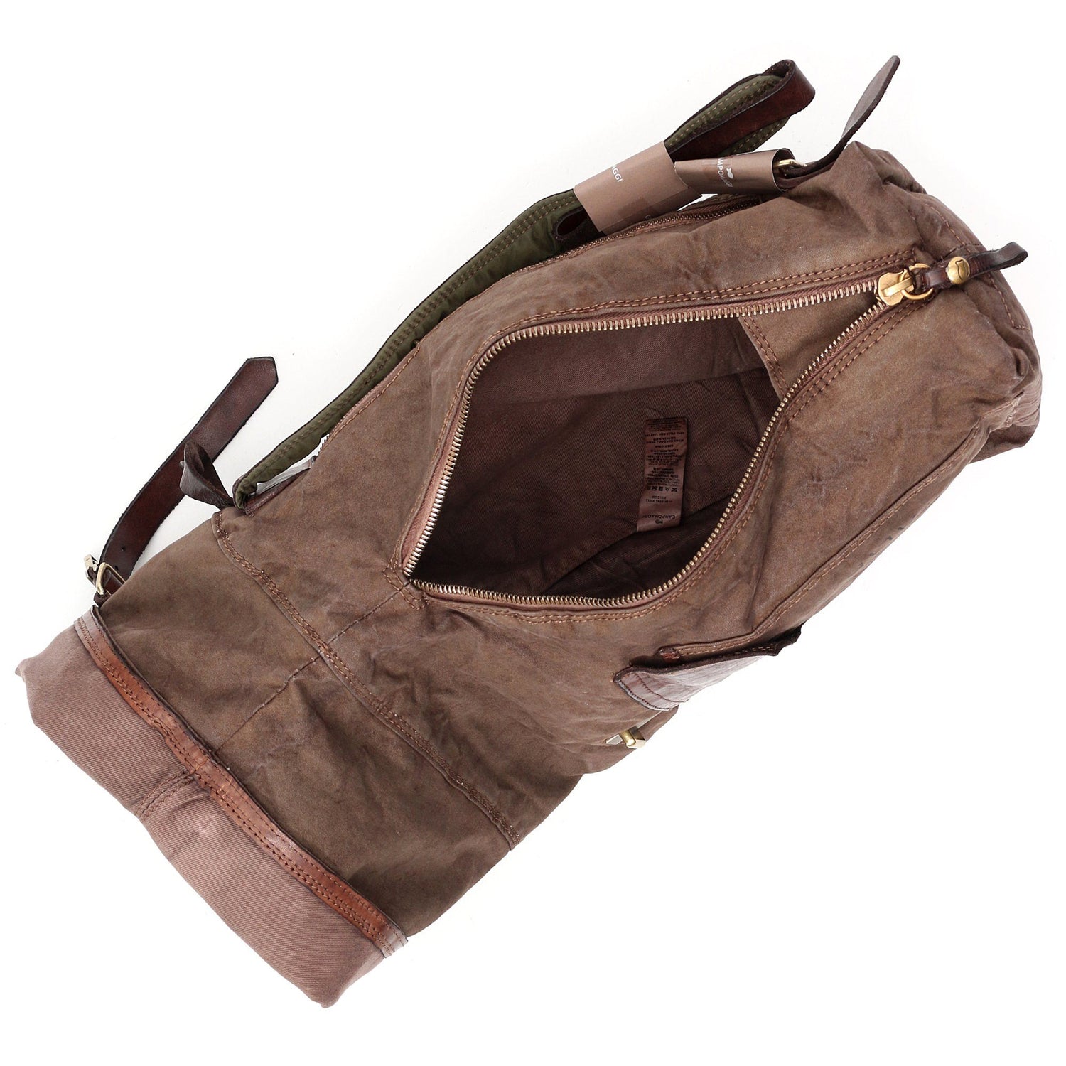 Campomaggi Tamerice Rolltop Backpack, Teodorano Canvas Print Backpack Campomaggi