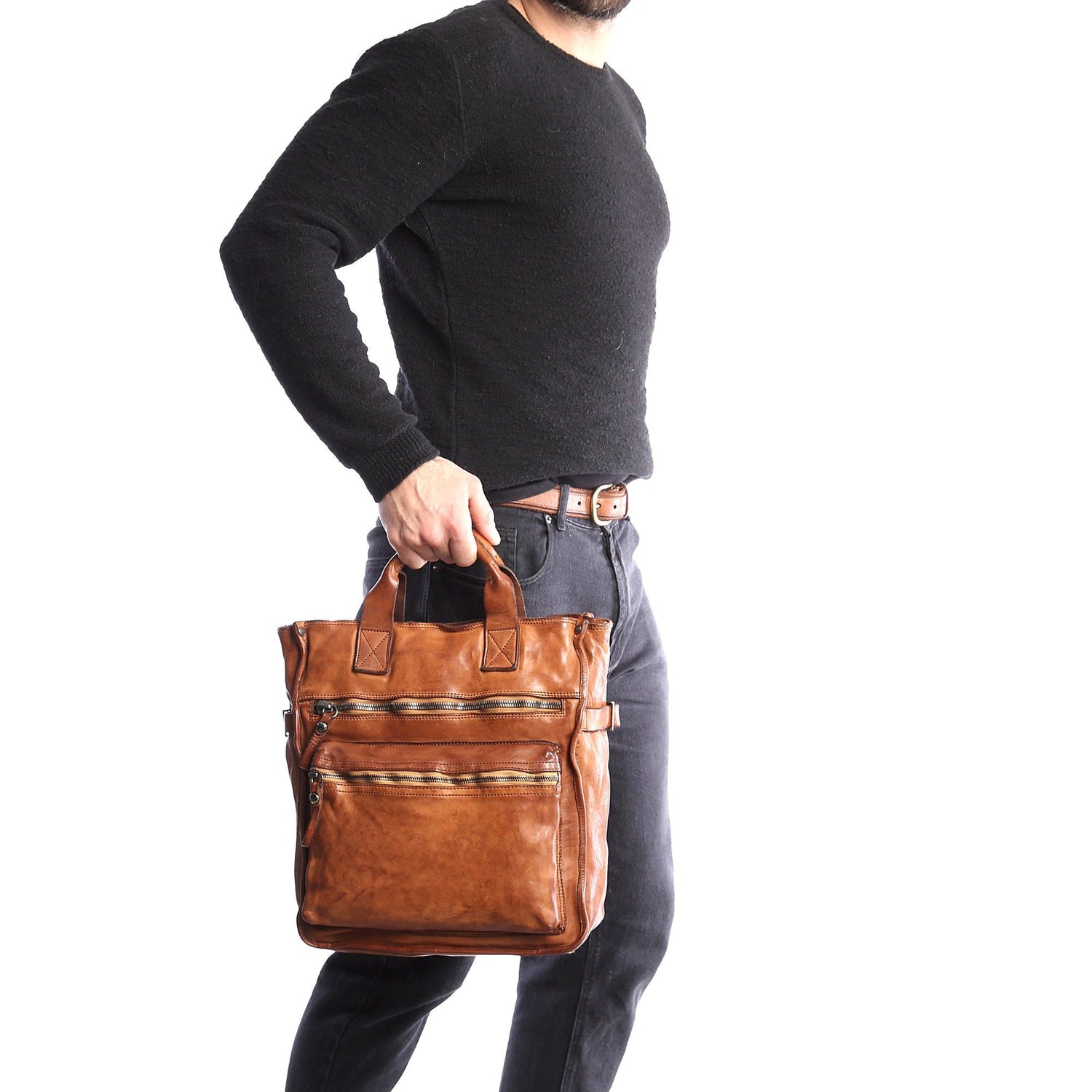 Campomaggi Gelso Leather Shopping Bag/Backpack Leather Bag Campomaggi