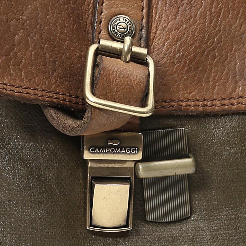 Campomaggi Vitrus Shopping Backpack, Teodorano Fabric and Leather Backpack Campomaggi
