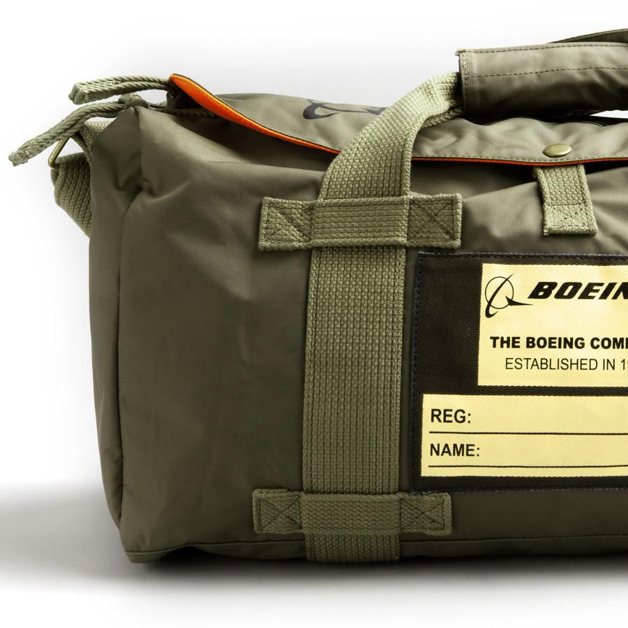 Red Canoe Boeing Nylon Stow Bag Leather Briefcase Red Canoe