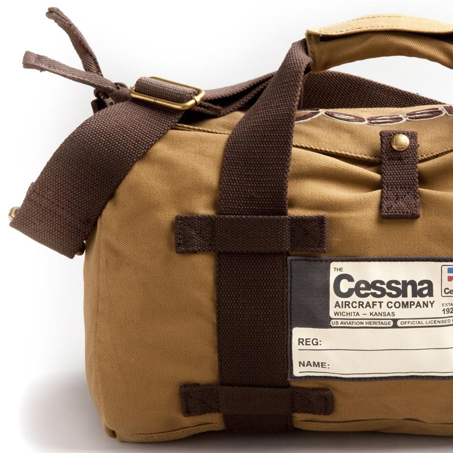 Red Canoe Cessna Canvas Stow Bag Leather Briefcase Red Canoe