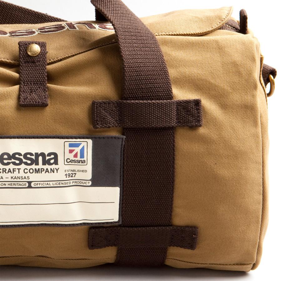 Red Canoe Cessna Canvas Stow Bag Leather Briefcase Red Canoe