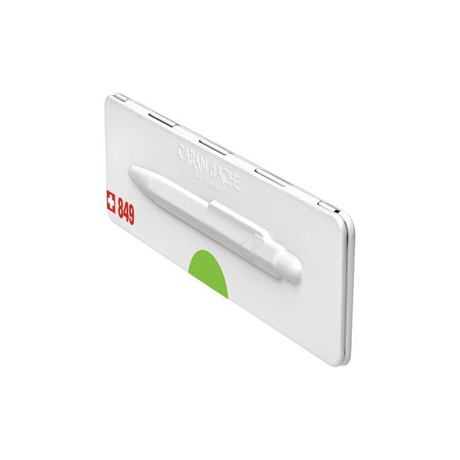 Caran d’Ache 849 POPLINE Ballpoint Pen, Green Fluo Ball Point Pen Caran d'Ache