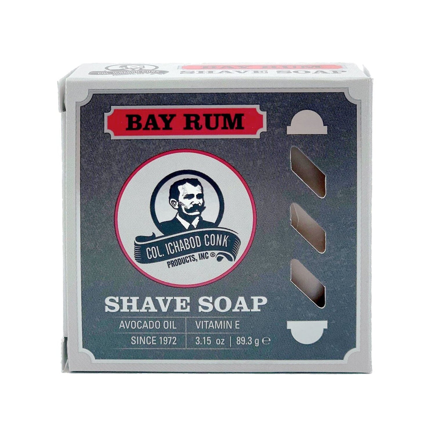 Col. Conk Bay Rum Shaving Soap, Large Shaving Soap Col. Ichabod Conk