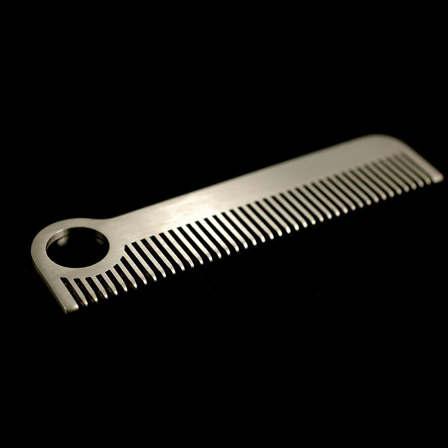 Chicago Comb Co. Model No. 1 Stainless Steel Medium-Fine Tooth Comb Comb Chicago Comb Co Matte