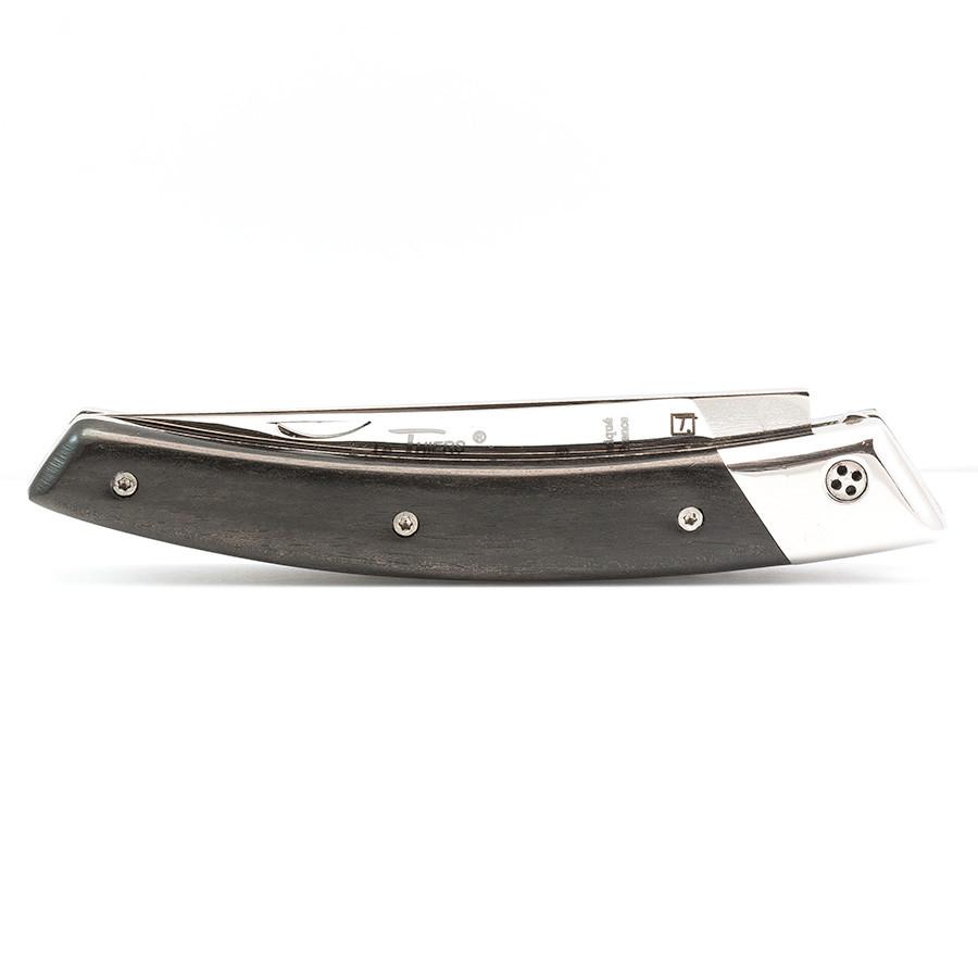Claude Dozorme RLT 693 Le Thiers Hand-Decorated Folding Pocket Knife, Ebony Wood Pocket Knife Claude Dozorme