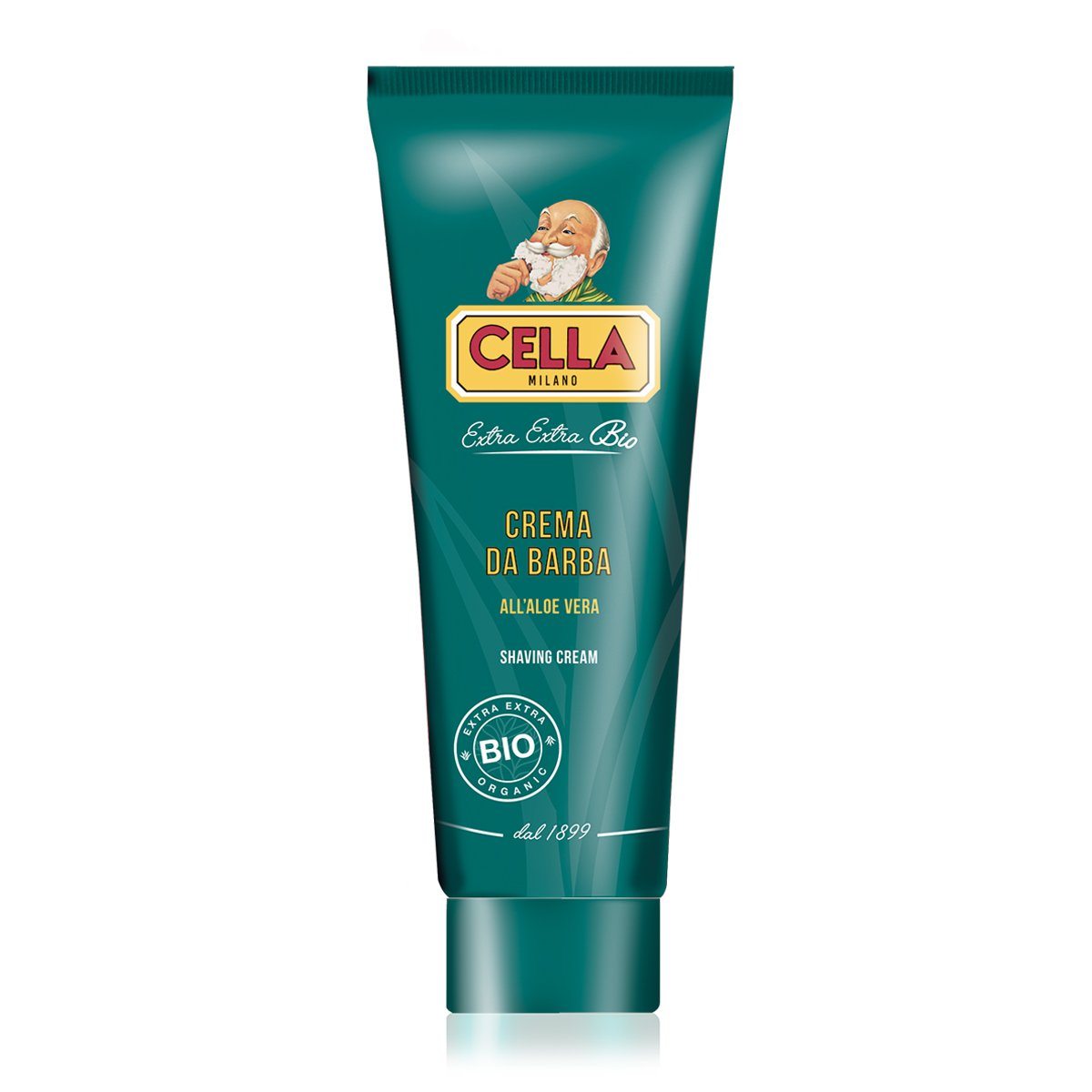 Cella Bio Organic Shaving Cream with Aloe Vera Shaving Cream Cella