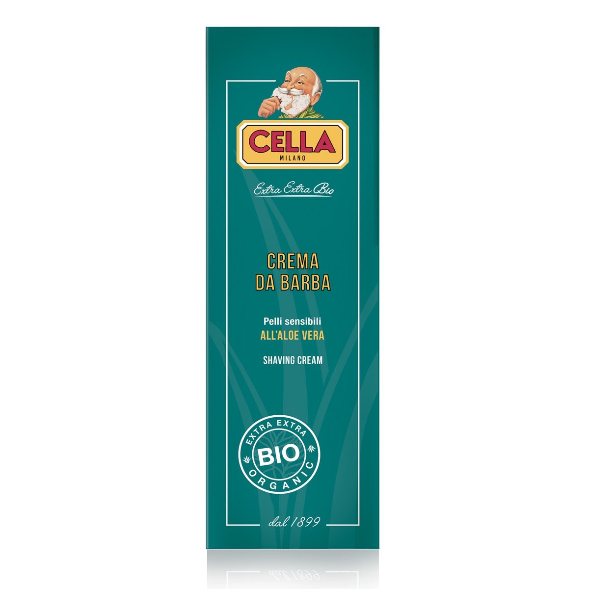Cella Bio Organic Shaving Cream with Aloe Vera Shaving Cream Cella