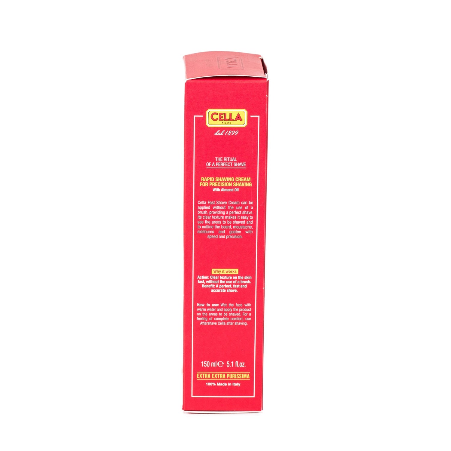 Cella Rapid Brushless Shaving Cream with Almond Oil Shaving Cream Cella