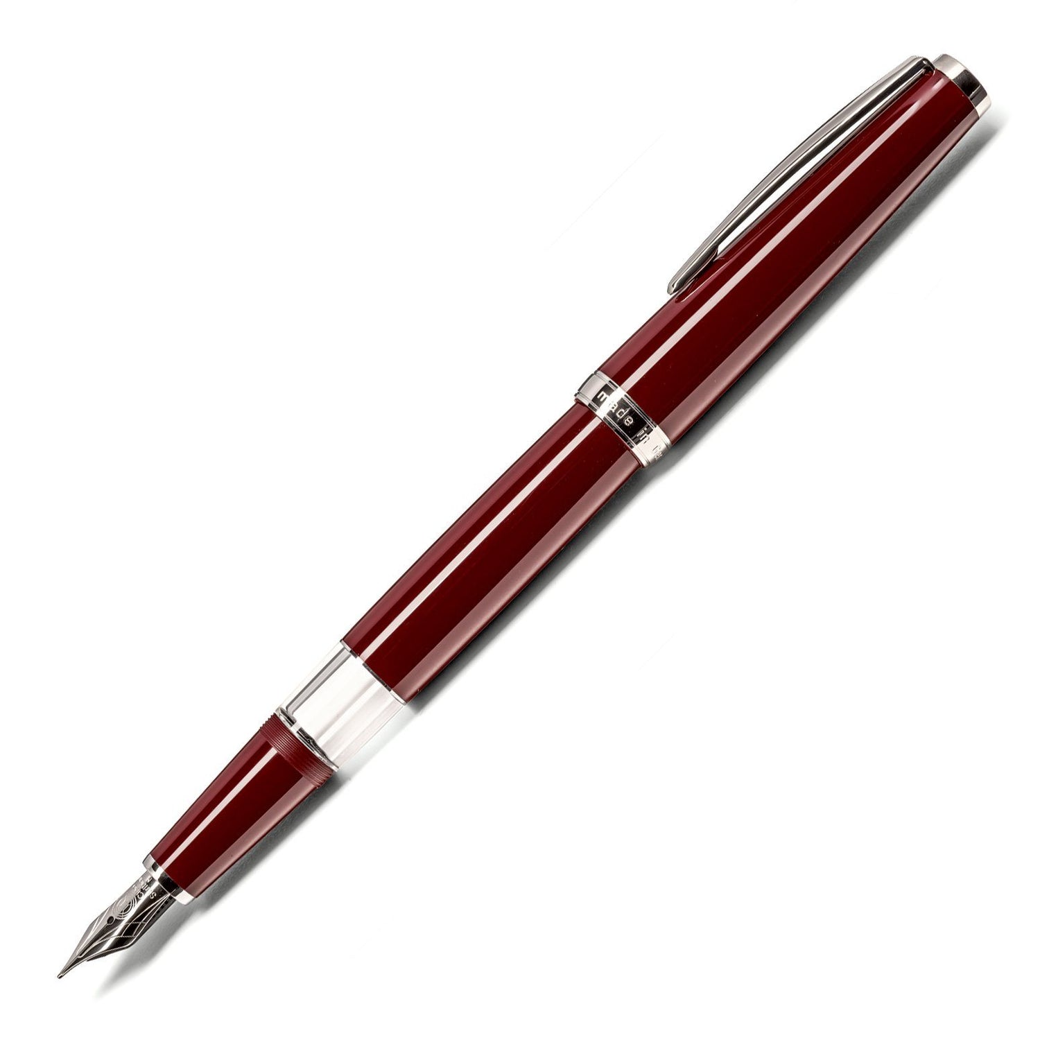Cleo Skribent Classic Palladium Piston Fountain Pen, Bordeaux Fountain Pen Cleo Skribent