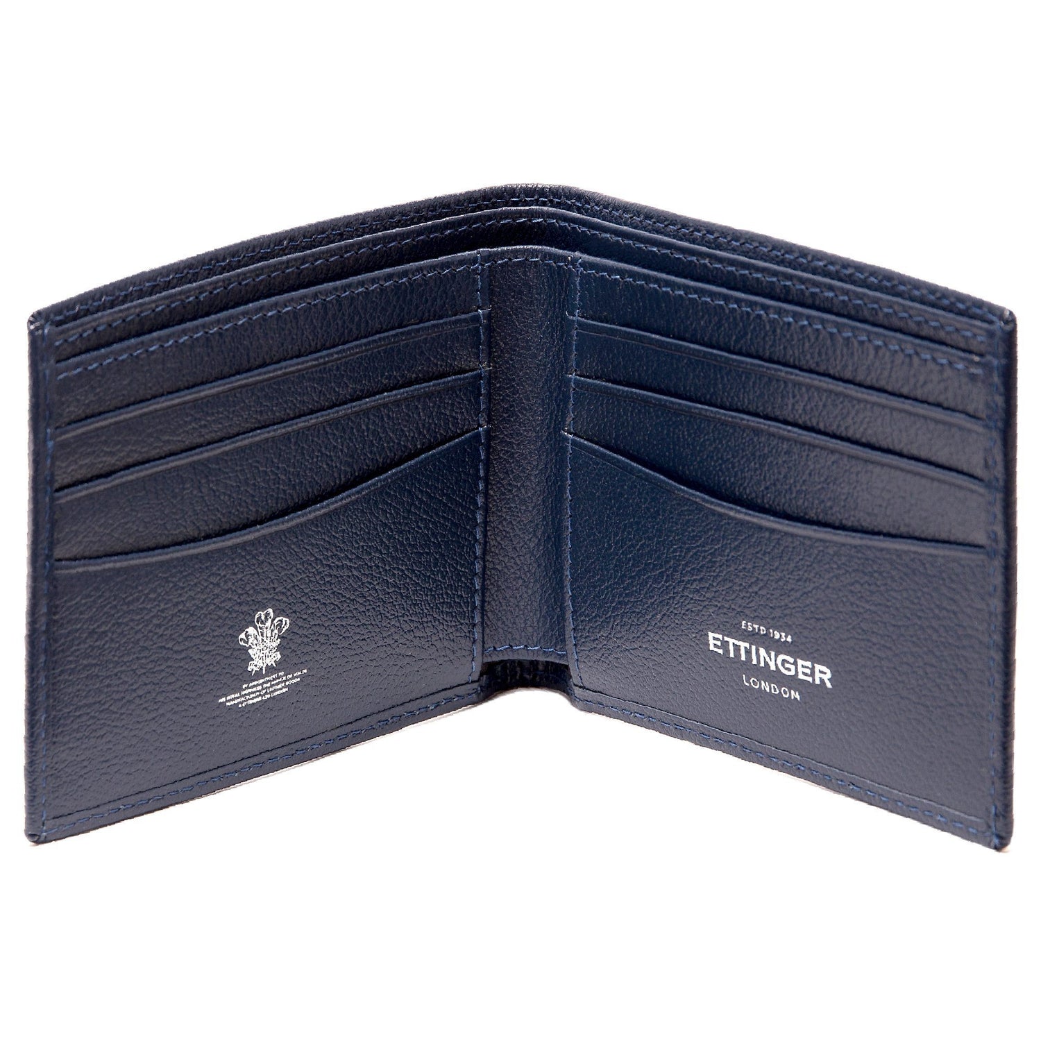 Ettinger Capra Billfold with 6 Credit Card Slots Leather Wallet Ettinger