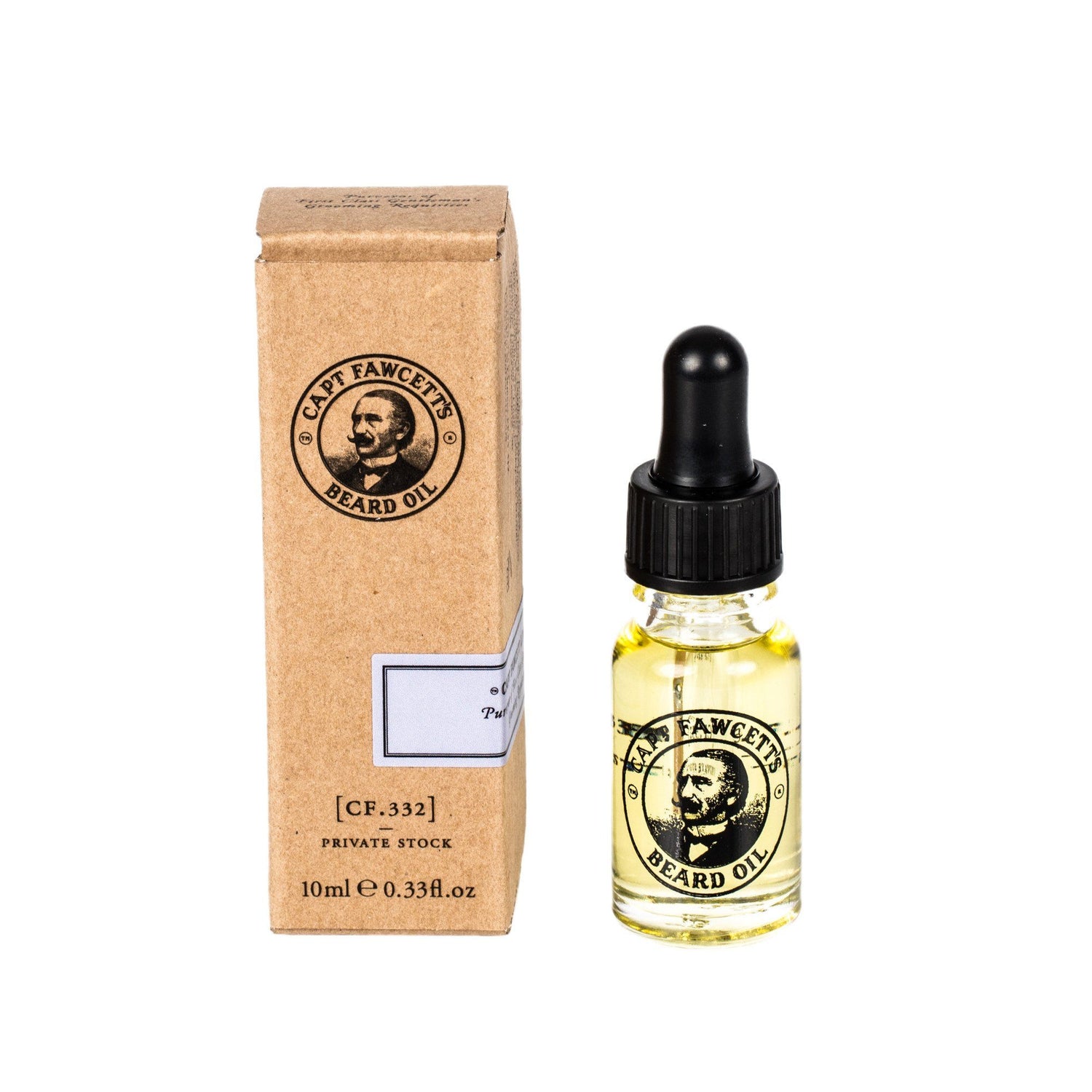 Captain Fawcett Private Stock Beard Oil, Travel Size Beard Oil Captain Fawcett