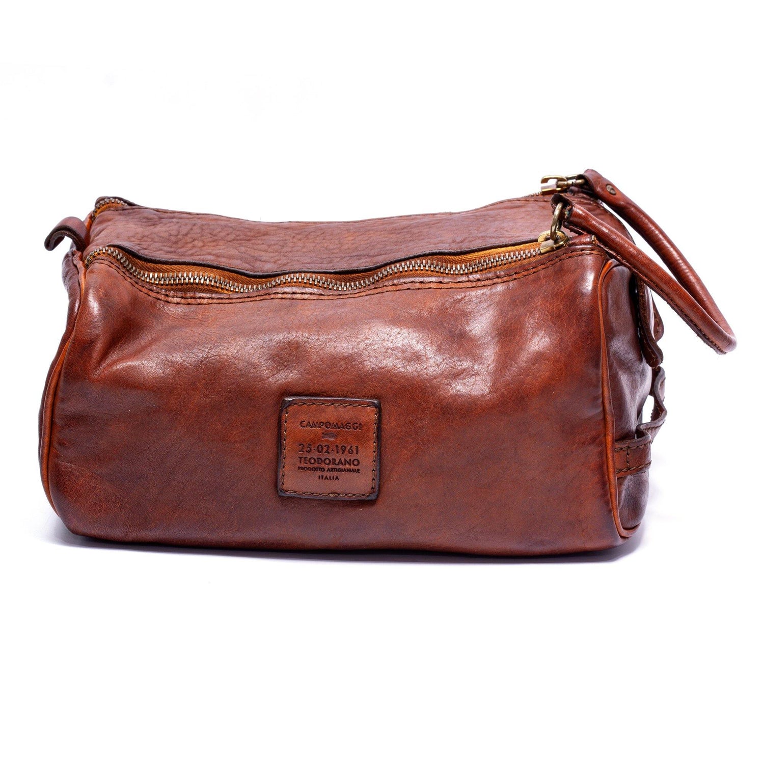 Campomaggi Leather Toiletry Bag Toiletry Bag Campomaggi Cognac