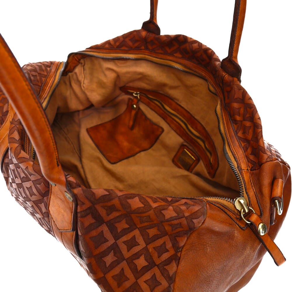 Campomaggi Aron Weekend Bag, Star Laser Print overnight bag Campomaggi