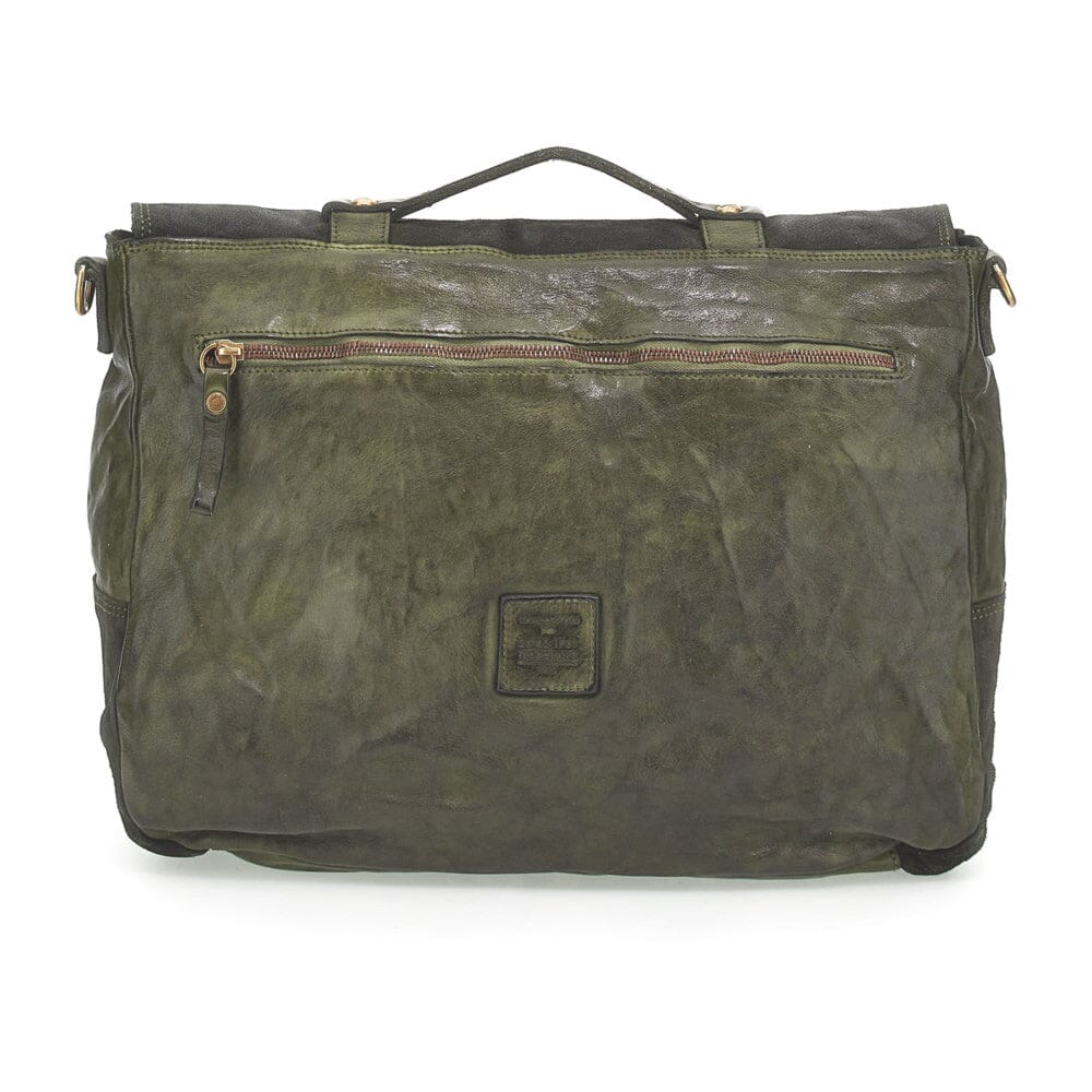 Campomaggi Jacob Leather Workbag Leather Bag Campomaggi Military Green