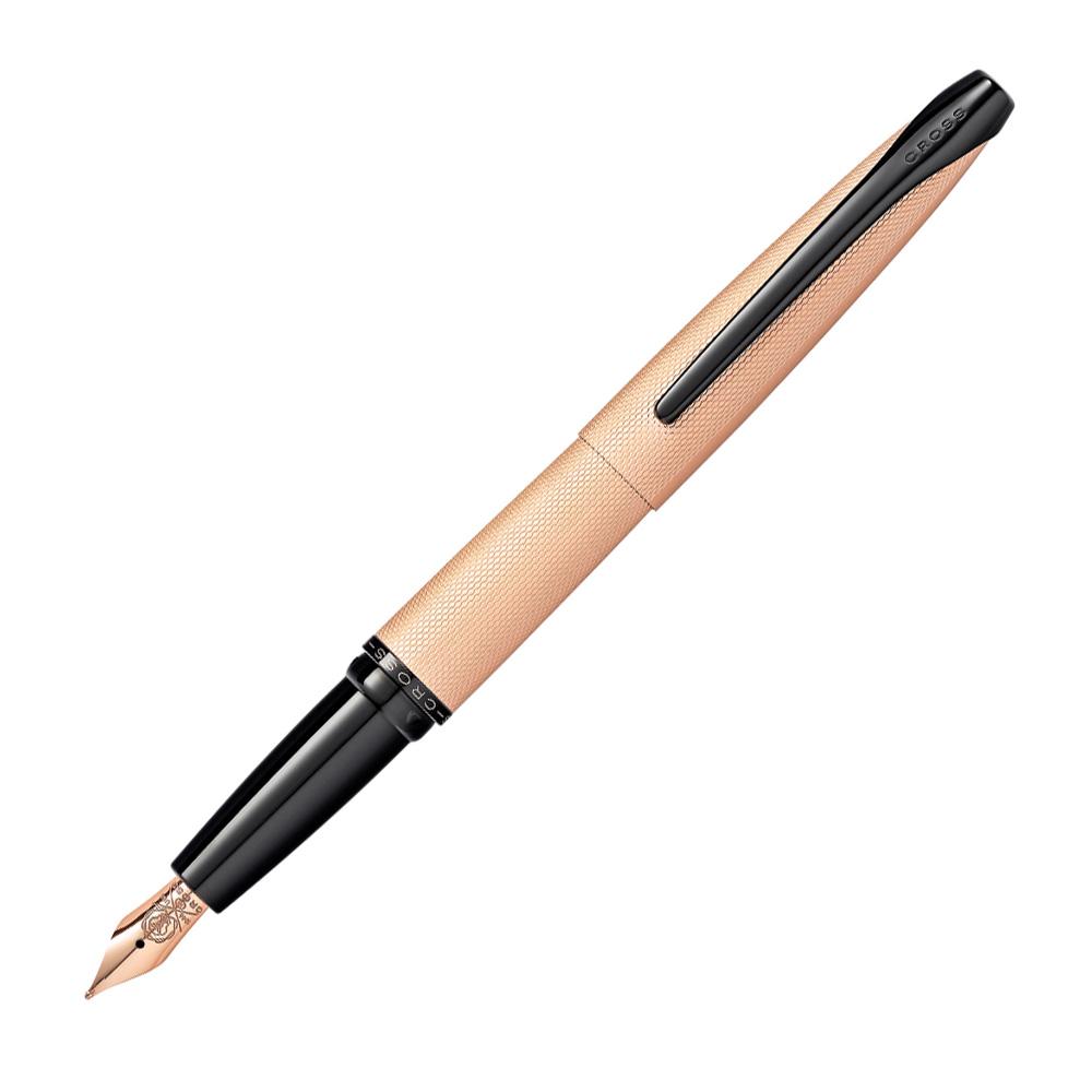 CROSS AXT Fountain Pen with Etched Diamond Patter, Stainless Steel Nib & PVD Coating Fountain Pen CROSS