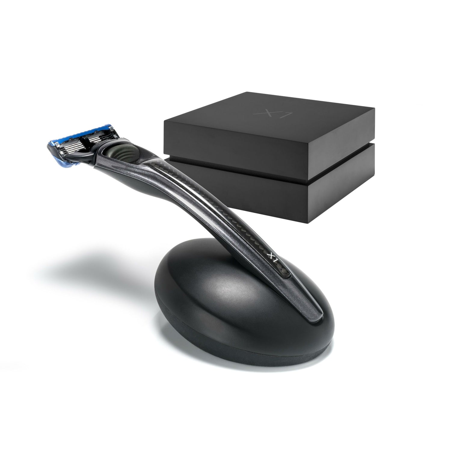 Bolin Webb X1 Prestige Fusion5 Carbon Razor and Stand Set Shaving Set Bolin Webb