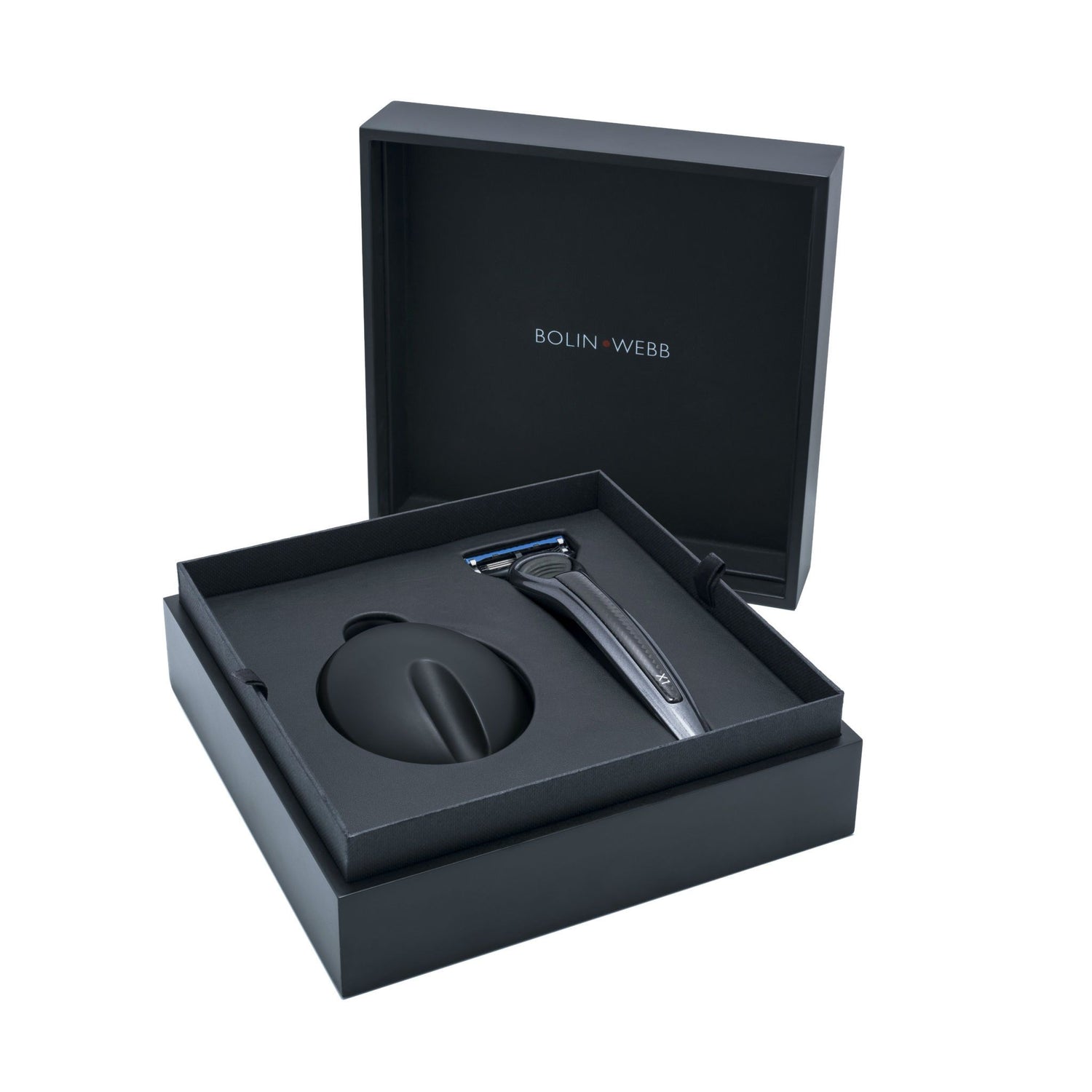 Bolin Webb X1 Prestige Fusion5 Carbon Razor and Stand Set Shaving Set Bolin Webb