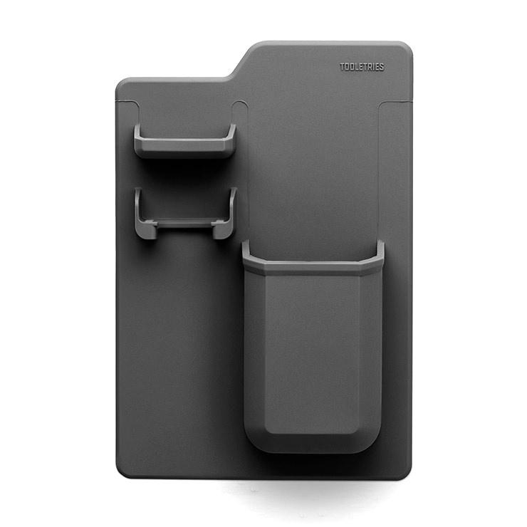 Tooletries The Harvey Toothbrush and Razor Holder, Charcoal Toothbrush Holder Tooletries