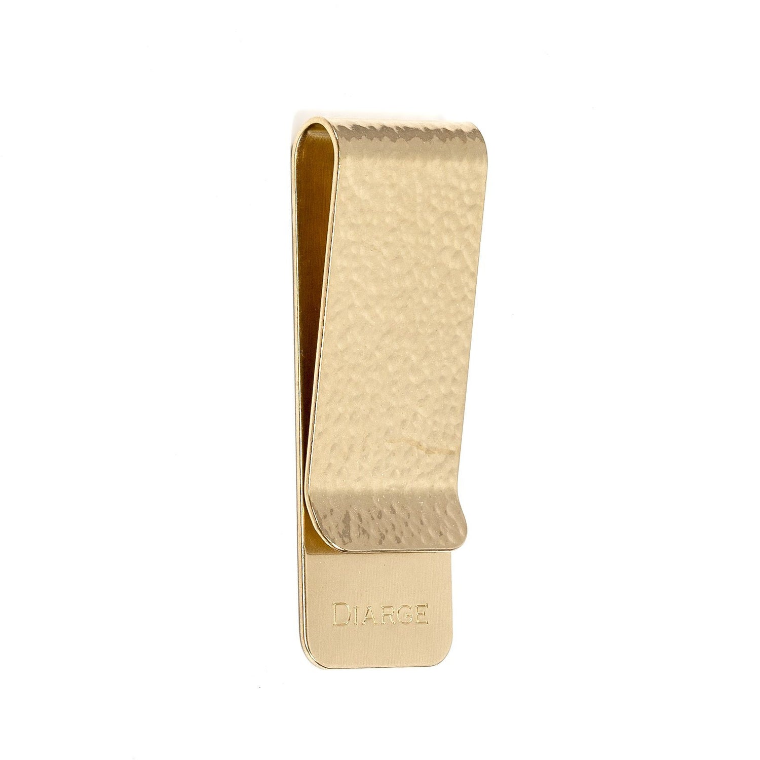 Diarge Chasing Money Clip Leather Wallet Diarge Gold