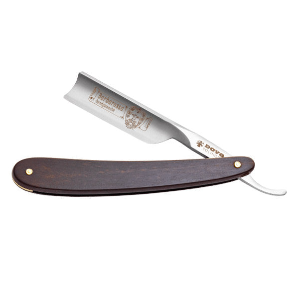 DOVO “Barbarossa” Short Blade Straight Razor 5/8”, Genuine Ebony Scales Straight Razor DOVO