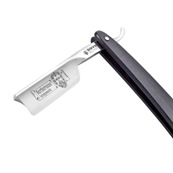 DOVO “Barbarossa” Short Blade Straight Razor 5/8”, Genuine Ebony Scales Straight Razor DOVO
