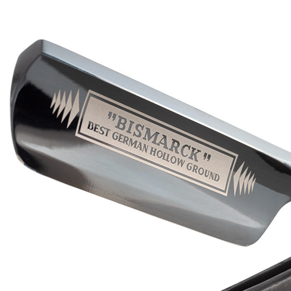 DOVO “Bismarck” Straight Razor 6/8”, Ebony Wood and Silver Scales Straight Razor DOVO