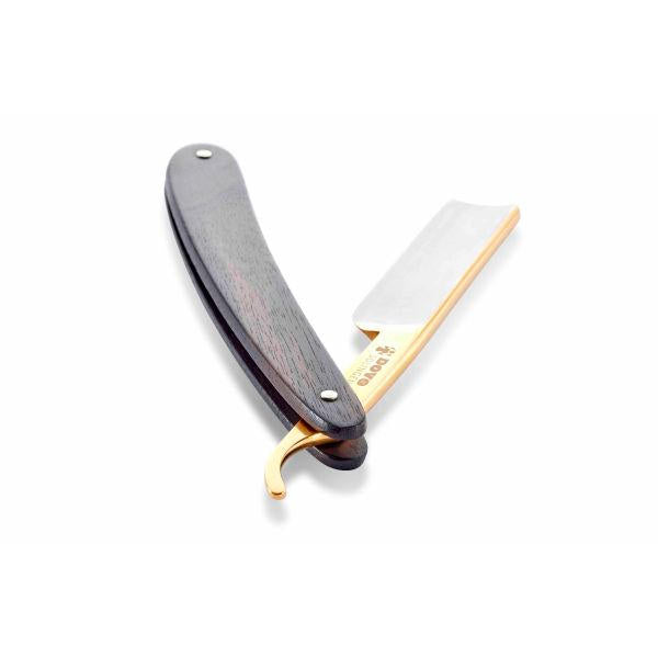 DOVO Apex Straight Razor 5/8”, Ebony Wood Scales Straight Razor DOVO
