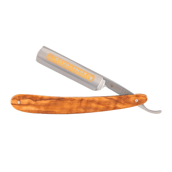 DOVO 41 Inox Straight Razor 5/8”, Olivewood Scales Straight Razor DOVO